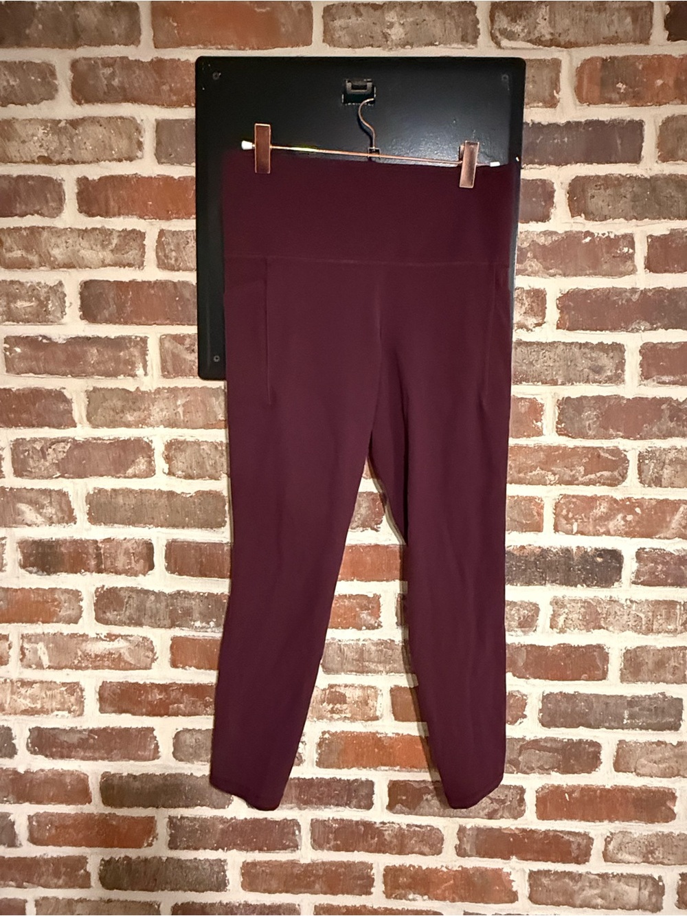 Athleta High-Waist Leggings in Burgundy